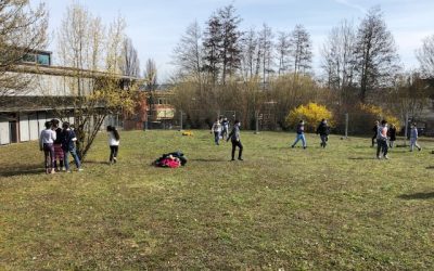 Garten des Arbeitsamts als Pausenhof