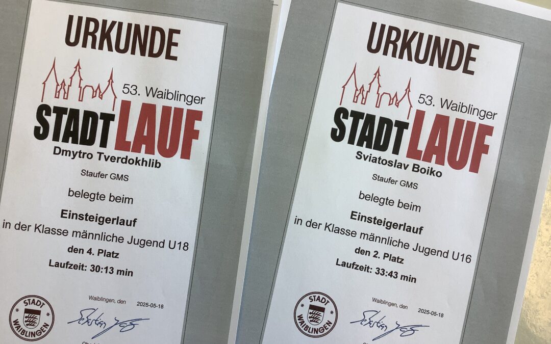 Erfolgreiche Teilnahme am Stadtlauf